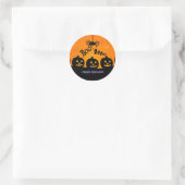 Boe! Oooh! Fijne Halloween Ronde Sticker (Tas)