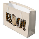 Boe Plaid Halloween Groot Cadeauzakje (Achterkant Gekanteld)