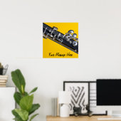 Boe poster op gele achtergrond (Thuiskantoor)