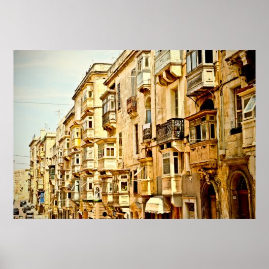 Boe ramen in Maltamalta, raam, antiek, architect Poster (Voorkant)