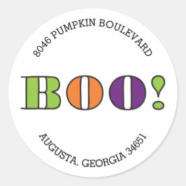 Boe! Ronde Halloween retour adres label