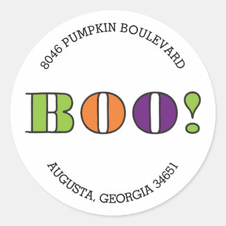 Boe! Ronde Halloween retour adres label