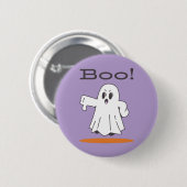 Boe! Schattig spook grappige halloween knop Ronde Button 5,7 Cm (Voorkant /achterkant)