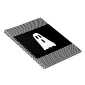 BOE! Schattig Spook Halloween Zwart Wit Notitieboek (Rechterzijde)