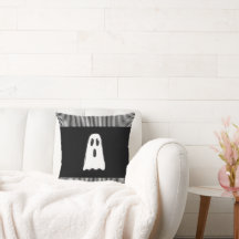 BOE! Schattig spooky geest Halloween zwart wit