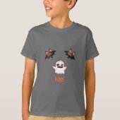 BOE! Schattige Ghost Kinder Halloween T-shirt (Voorkant)