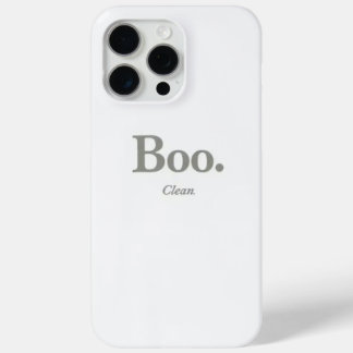 Boe. Schoon. Minimalistische Halloween telefoonhoe iPhone 15 Pro Max Hoesje