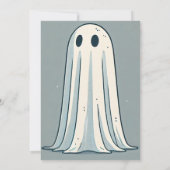 BOE! Sheet Ghost  Green Halloween Kaart (Achterkant)