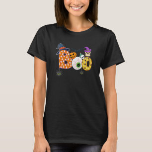Boe Spinnen Geesten Pompoen & Heksenhoed Halloween T-shirt