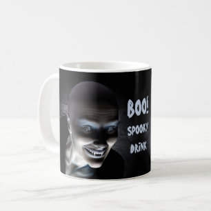 Boe! Spookachtige Drink. Grappige vampier Hallowee Koffiemok