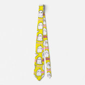Boe, spookachtige feel.b Geel BG Stropdas (Voorkant)