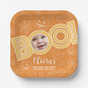 Boe! Spooktacular Baby Birthday Papieren Bordje