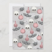 Boe! Spooktacular kids verjaardagsfeestje Kaart (Achterkant)