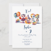 Boe! Spooktacular kids verjaardagsfeestje Kaart (Voorkant)