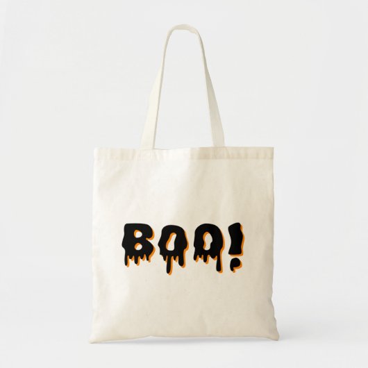 Boe! Spooky Face Halloween Tote Bag (Voorkant)