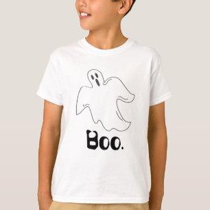 Boe! Spooky Ghost Halloween Kostuum Feest T-shirt