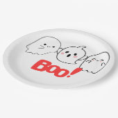 Boe! Spooky & Leuke Halloween Papier Borden Papieren Bordje (Gekanteld)