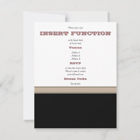 Boe stropdas zwarte witte crème kaart (Achterkant)