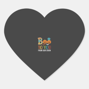 Boe To You Halloween Crew Ontwerp_1 Hart Sticker