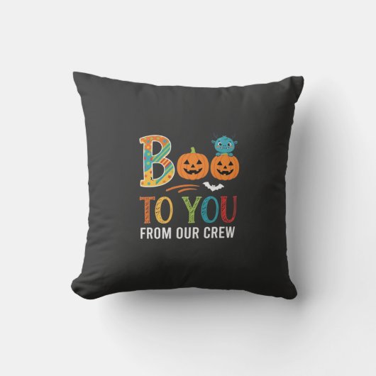 Boe To You Halloween Crew Ontwerp_1 Kussen (Voorkant)