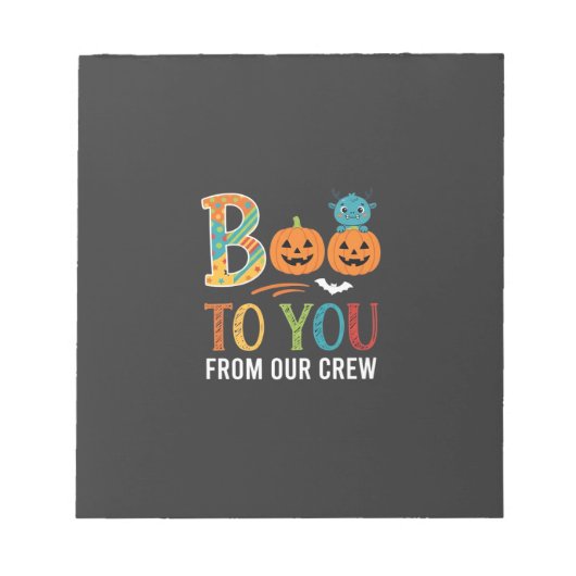 Boe To You Halloween Crew Ontwerp_1 Notitieblok (Voorkant)