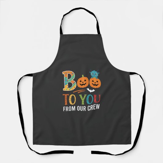 Boe To You Halloween Crew Ontwerp_1 Schort (Voorkant)