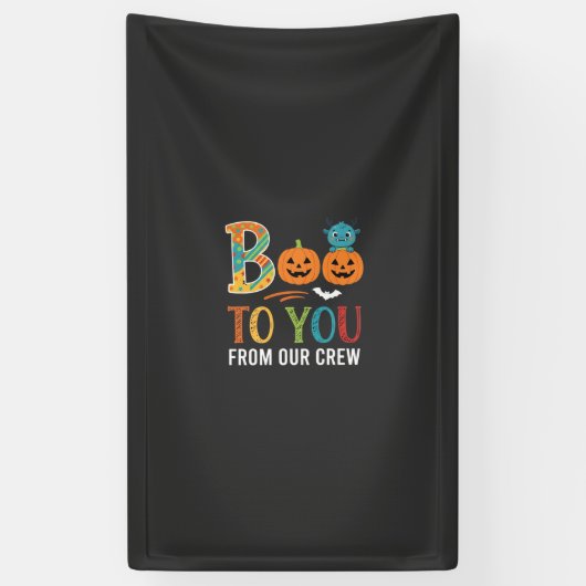 Boe To You Halloween Crew Ontwerp_1 Spandoek (Verticaal)