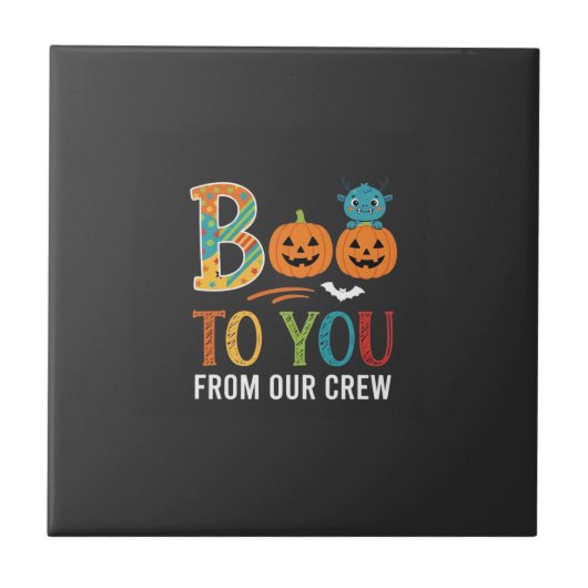 Boe To You Halloween Crew Ontwerp_1 Tegeltje (Voorkant)
