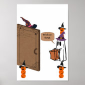 "Boe! Trick or treat?" Poster (Voorkant)