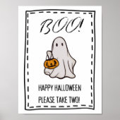 Boe! Trick or treat Snoep kom teken neem 2 Poster (Voorkant)