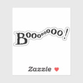Boe! typografie, Halloween illustratie Sticker (Vel)