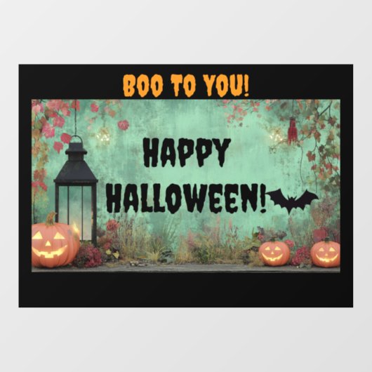 Boe Voor Jou Halloween Raamfolie Raamsticker (Vel)
