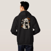 Boe wat dan ook Halloween sweatshirt | Grappige ge (Achterkant volledig)