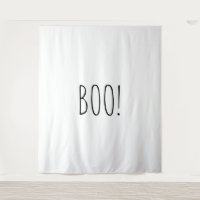 Boe wit spooky minimalistische Halloween achtergro