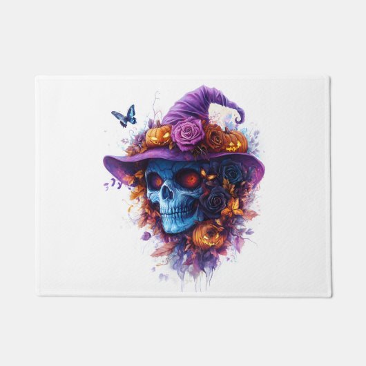 Boe!" Witch Pet Halloween Doormat Deurmat (Voorkant)