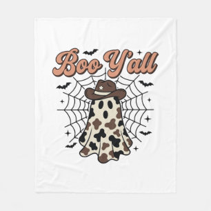 Boe Y'all Westerse Geest Halloween Ontwerp Fleece Deken