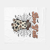 Boe Y'all Westerse Geest Halloween Ontwerp Fleece Deken (Voorkant (Horizontaal))