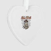 Boe Y'all Westerse Geest Halloween Ontwerp Ornament (voorkant)