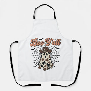 Boe Y'all Westerse Geest Halloween Ontwerp Schort