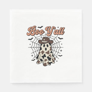 Boe Y'all Westerse Geest Halloween Ontwerp Servet