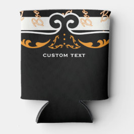 Boe! Zwart & Oranje Halloween Feest Blikjeskoeler