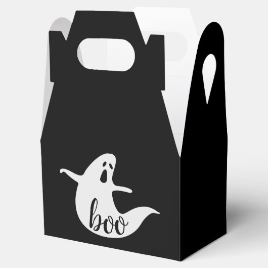 Boe. Zwarte grappige enge enge kinder Halloween-ge Bedankdoosjes (Geopend)