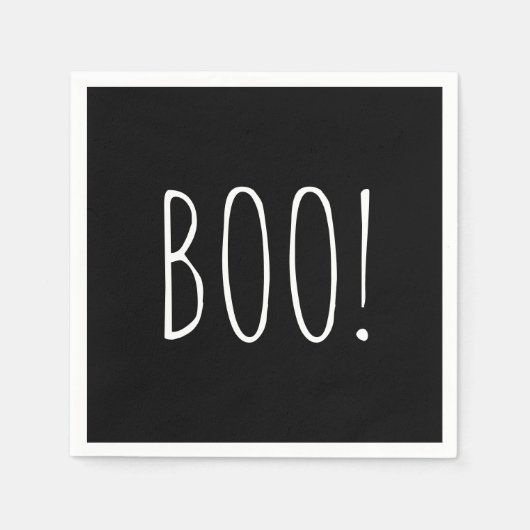Boe. Zwarte minimalistische schattige kinder Hallo Servet (Voorkant)