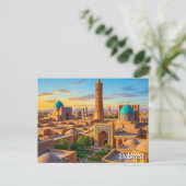 Boechara Oezbekistan Reis Briefkaart (Staand voorkant)