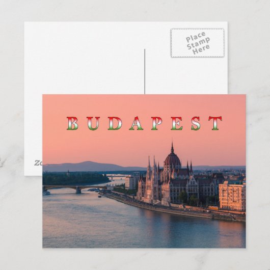 Boedapest 001B Briefkaart (Voorkant / Achterkant)