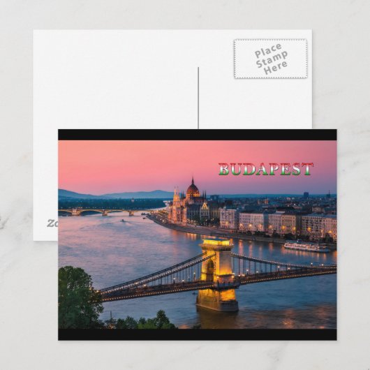 Boedapest 002B Briefkaart (Voorkant / Achterkant)