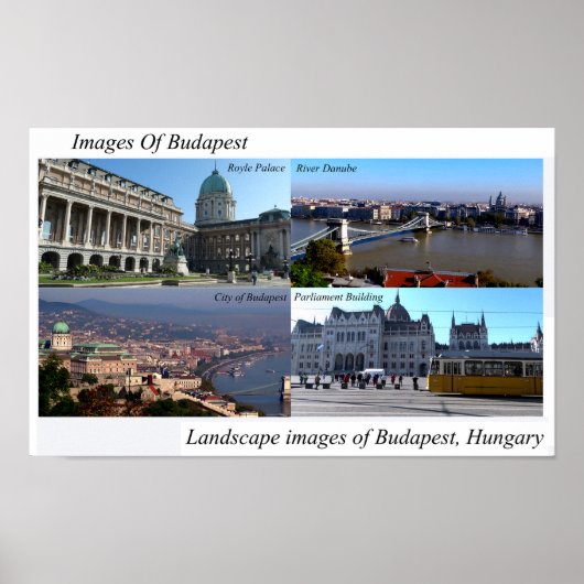 Boedapest afbeeldingen voor poster (Voorkant)
