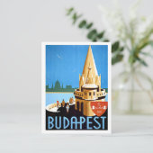 Boedapest, bassin van vissers, vintage-reis briefkaart (Staand voorkant)