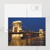 Boedapest belangrijkste brug briefkaart (Voorkant / Achterkant)