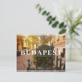 Boedapest Bicycle Briefkaart (Staand voorkant)